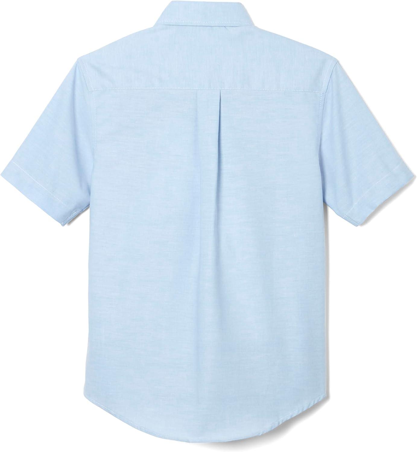 French Toast Little Boys’ Short Sleeve Oxford Dress Shirt(Light Blue)
