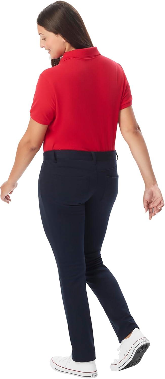 French Toast Women’s Junior’s Skinny Fit Stretch Ponte Pant(Navy)