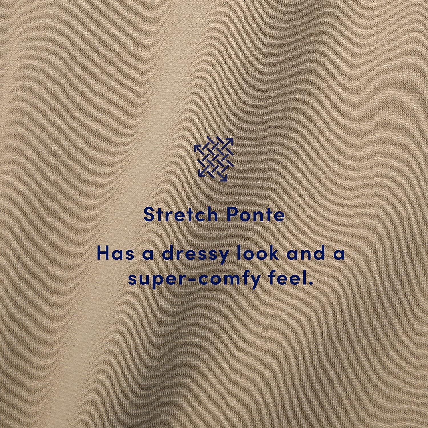 French Toast Women’s Junior’s Skinny Fit Stretch Ponte Pant(Navy)
