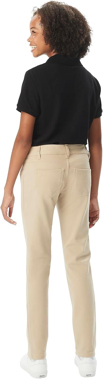 French Toast Women’s Junior’s Skinny Fit Stretch Ponte Pant(Khaki)