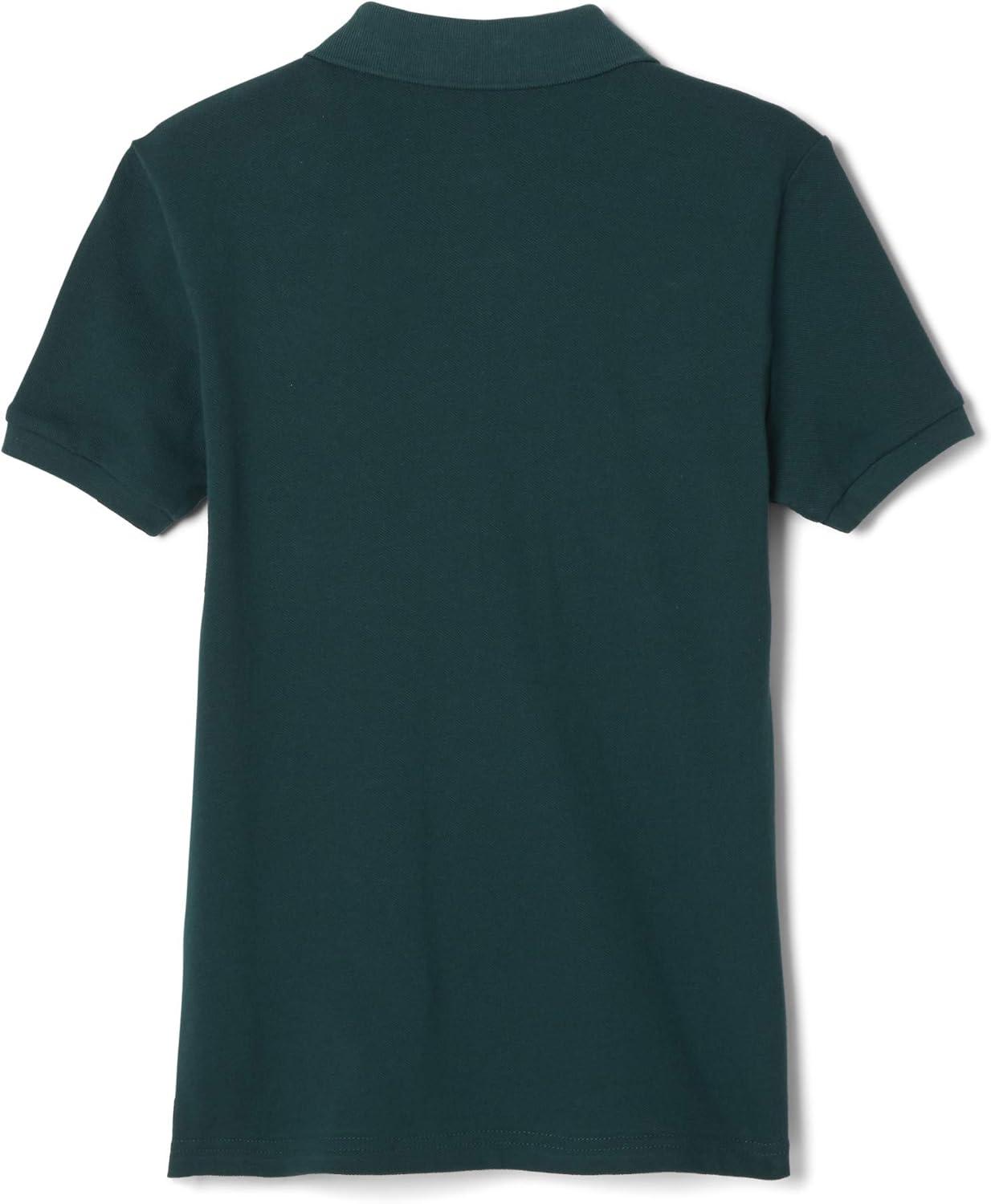 French Toast Women’s Cotton Blend Stretch Pique Short Sleeve Polo Shirt(Green)