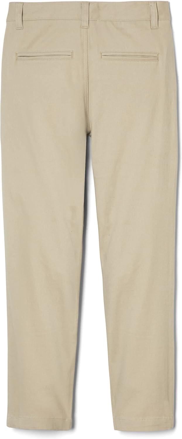 French Toast Mens Straight Fit Stretch Twill Chino PantPants(Khaki)