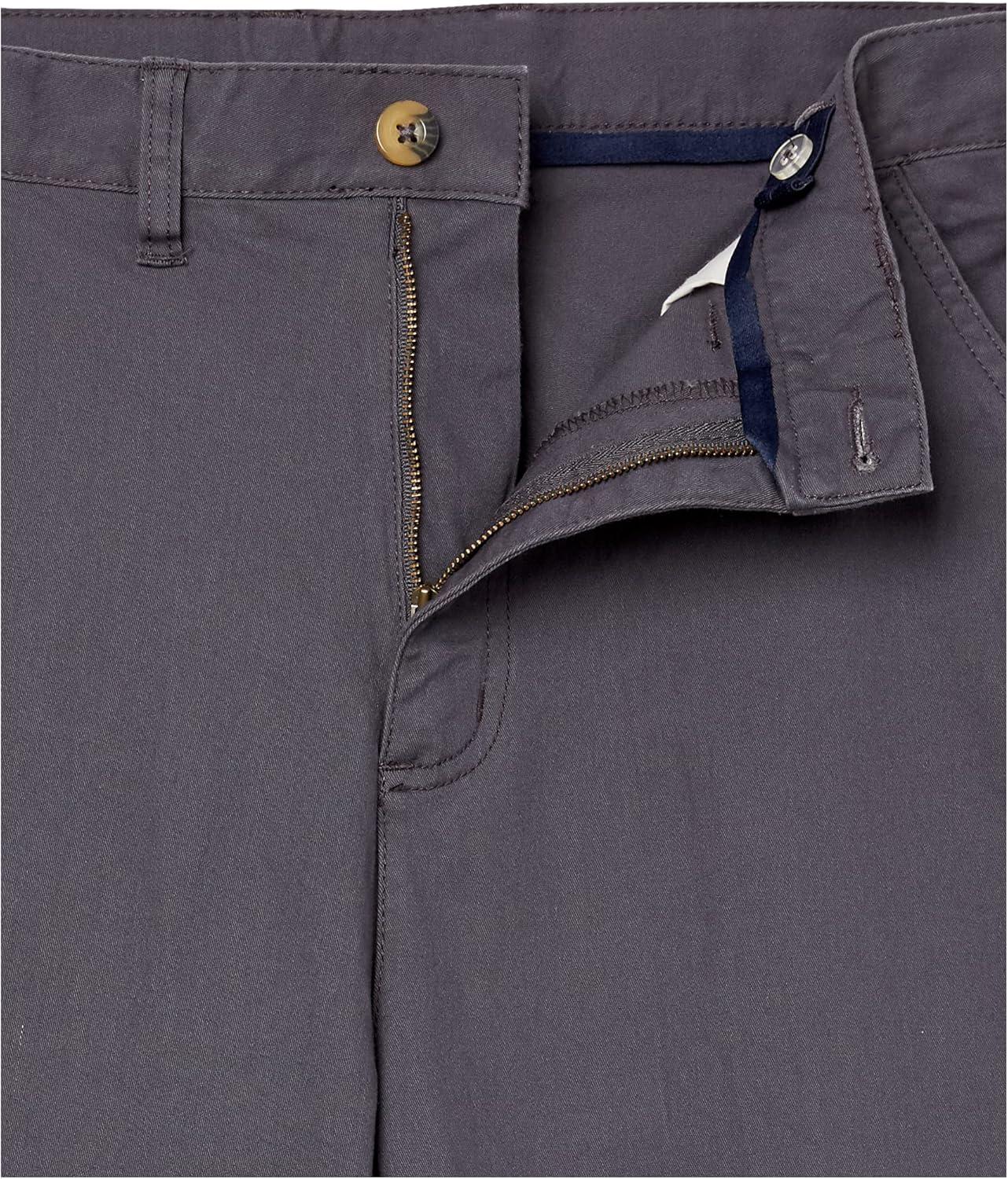 French Toast Boys’ Flat Front Stretch Short(Heather Gray)