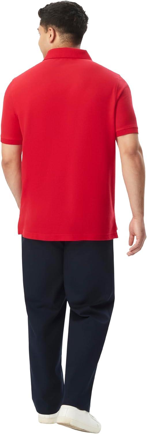 French Toast Boys’ Short Sleeve Pique Polo T-Shirt(Red)