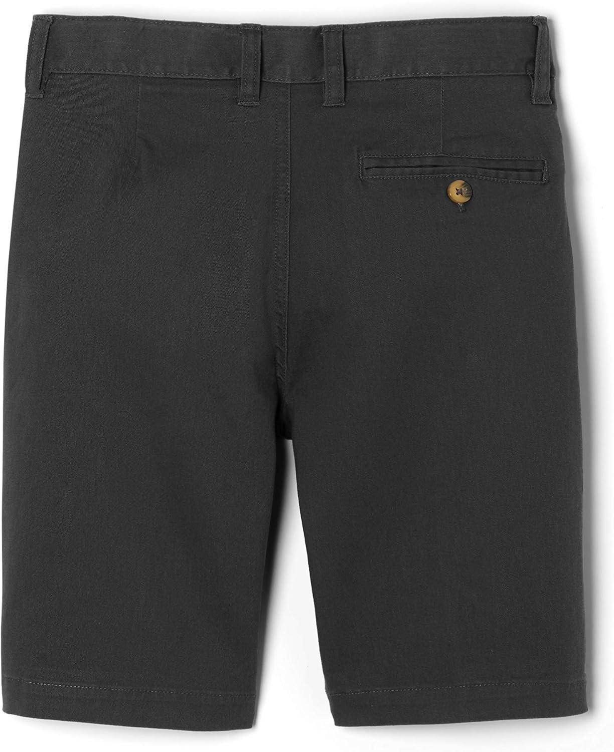 French Toast Boys’ Flat Front Stretch Short(Uniform Black)
