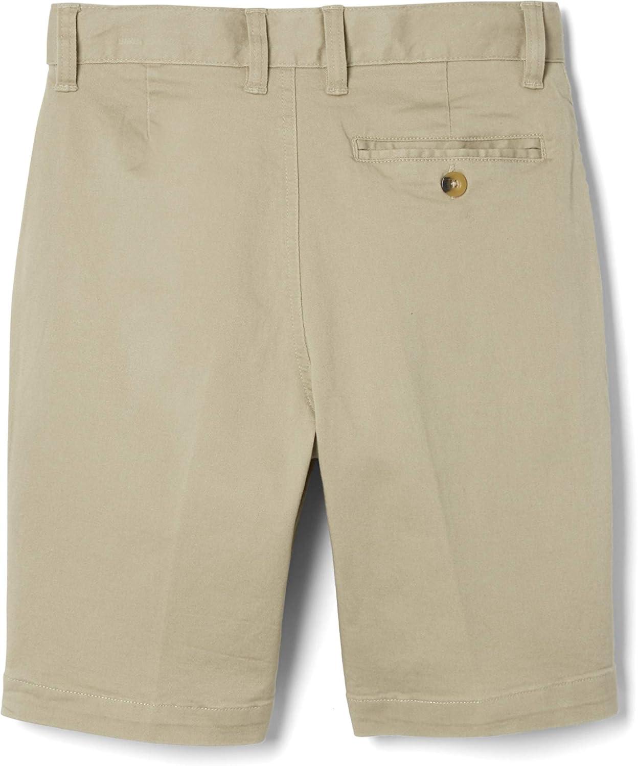 French Toast Boys’ Flat Front Stretch Short(Khaki)