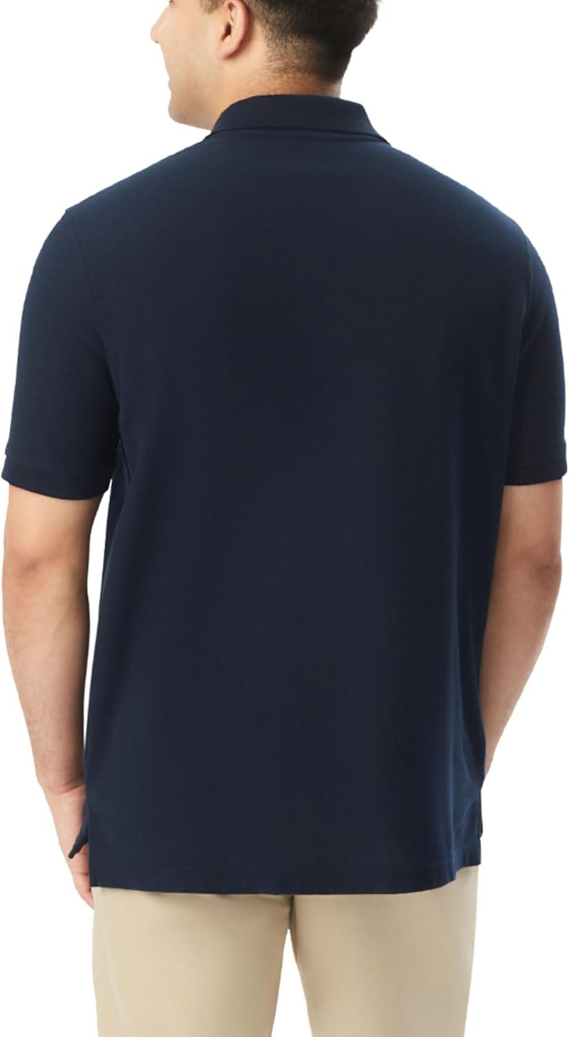 French Toast Boys’ Short Sleeve Pique Polo T-Shirt(Navy)