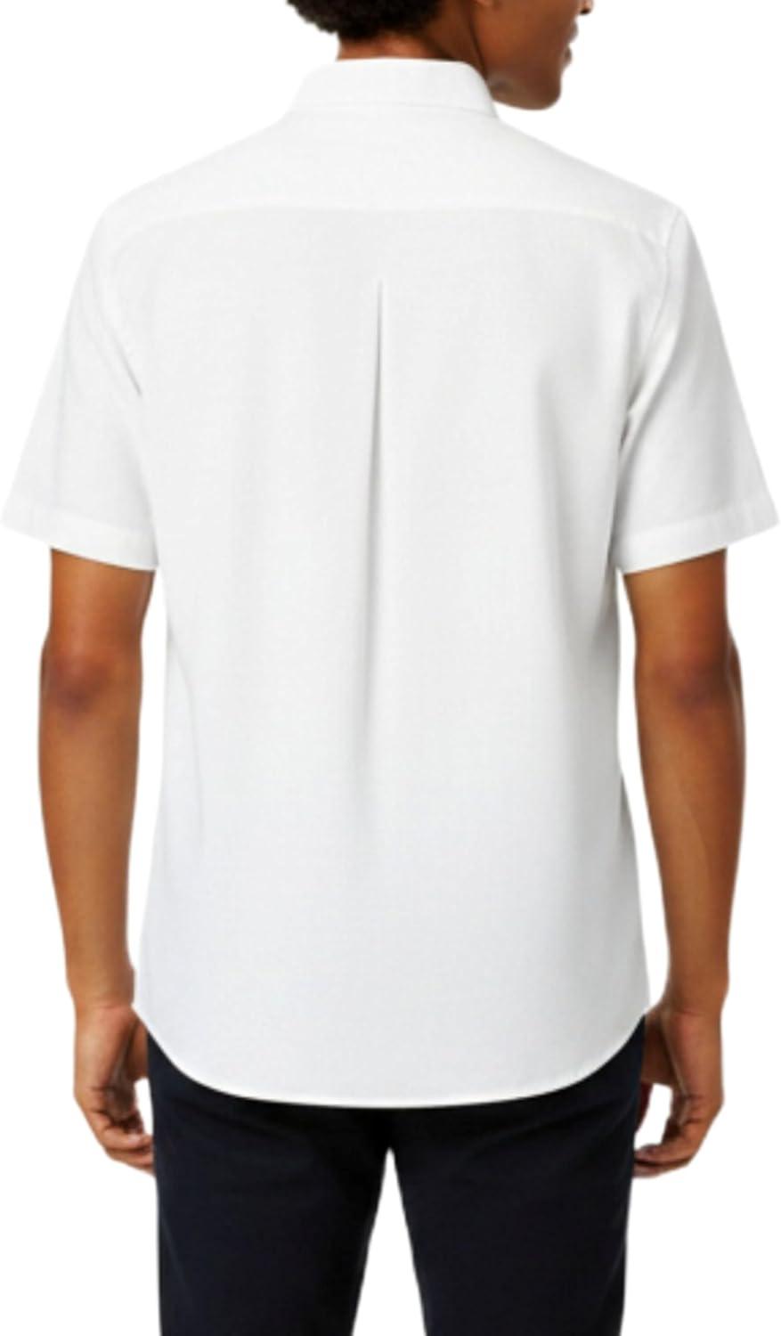 French Toast Boys Short Sleeve Classic Poplin Dress Shirt(White)