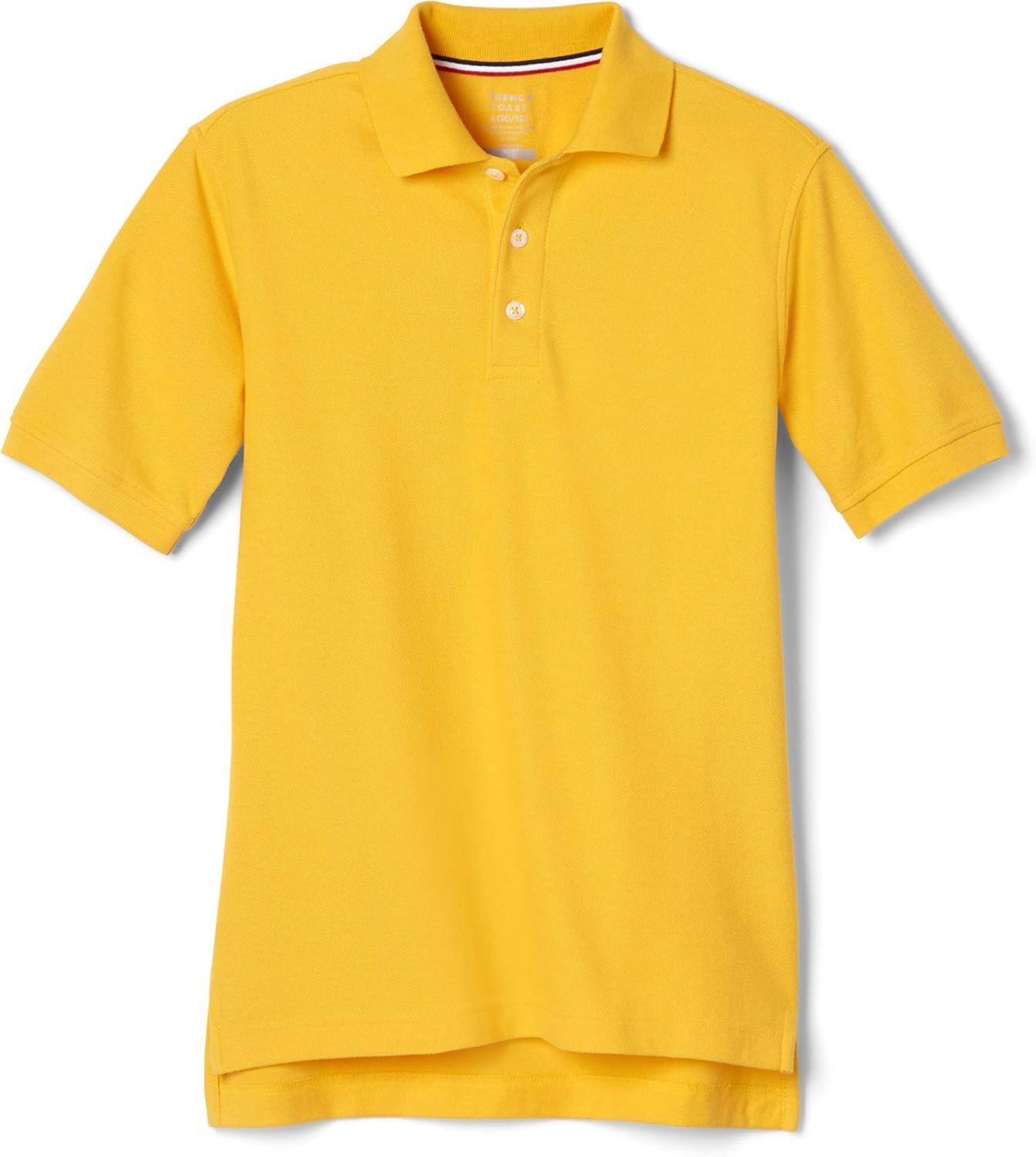 French Toast Unisex Adult Pique Polo (Standard & Husky)(Gold)