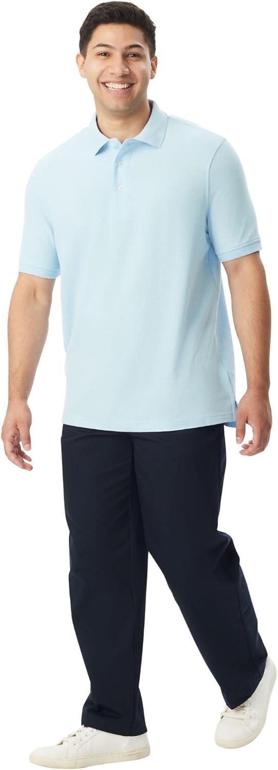 French Toast Unisex Adult Pique Polo (Standard & Husky)(Light Blue)