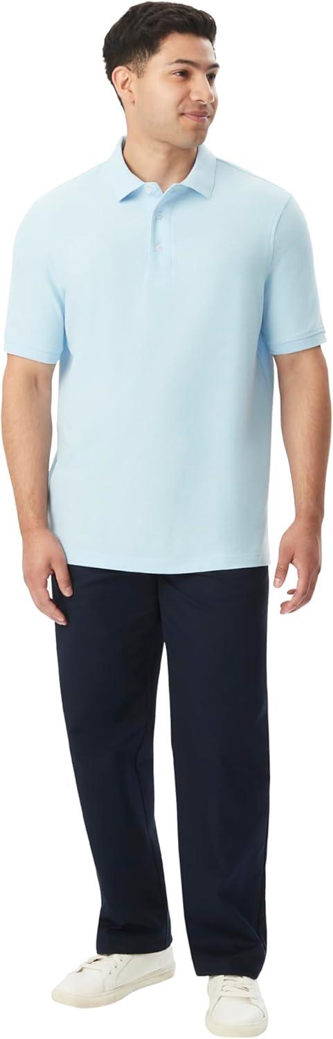 French Toast Unisex Adult Pique Polo (Standard & Husky)(Light Blue)