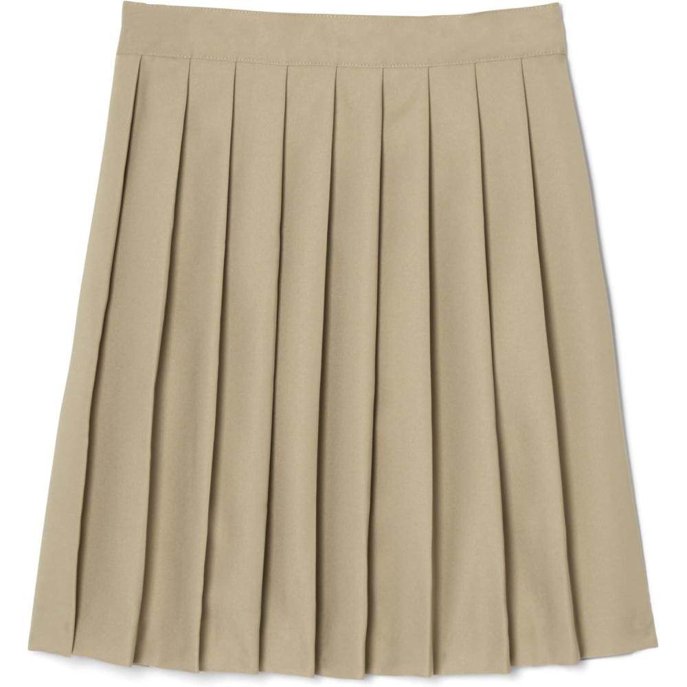 French Toast Girls’ Pleated Skirt(Khaki)