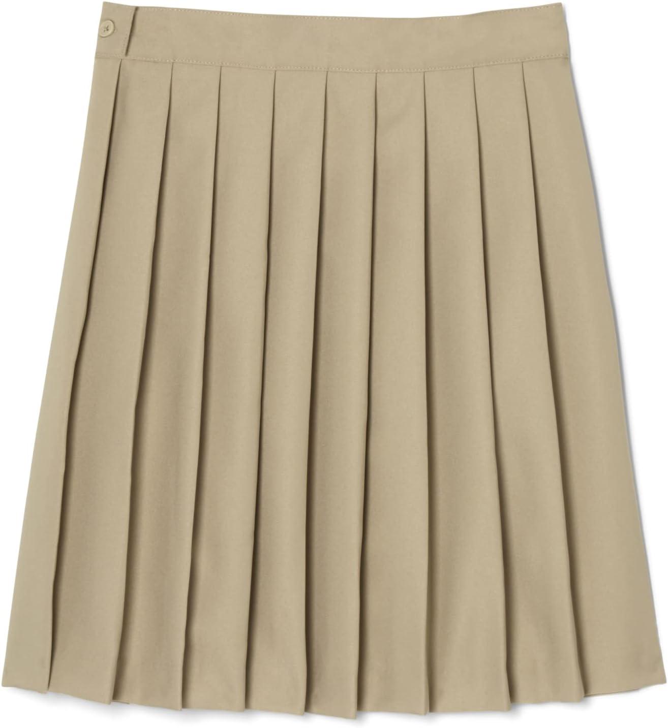 French Toast Girls’ Pleated Skirt(Khaki)
