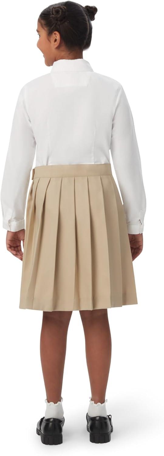 French Toast Girls’ Pleated Skirt(Khaki)