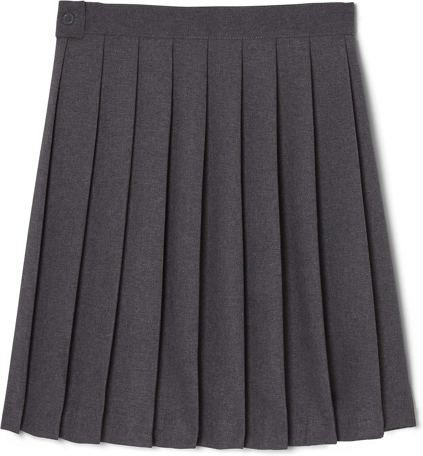 French Toast Girls’ Pleated Skirt(Heather Gray)