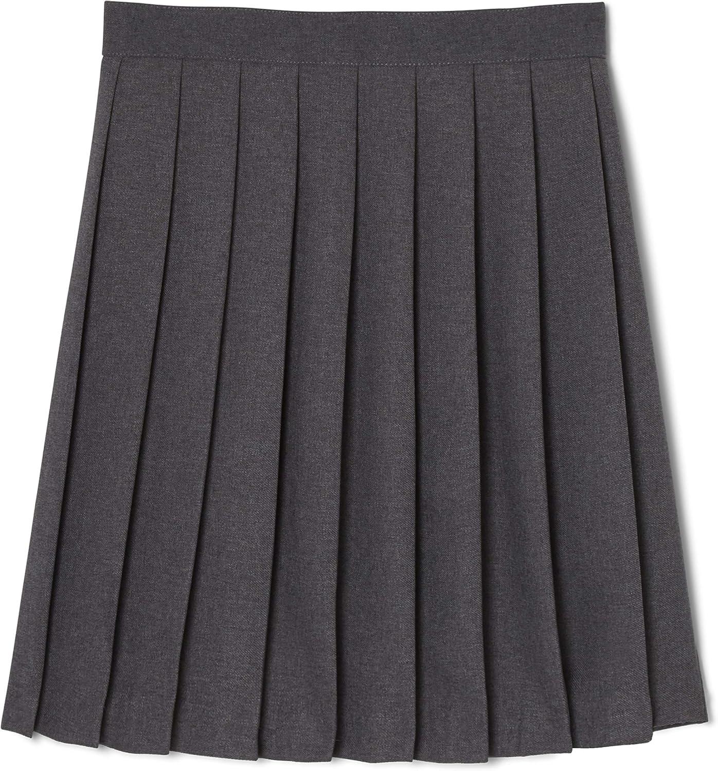 French Toast Girls’ Pleated Skirt(Heather Gray)