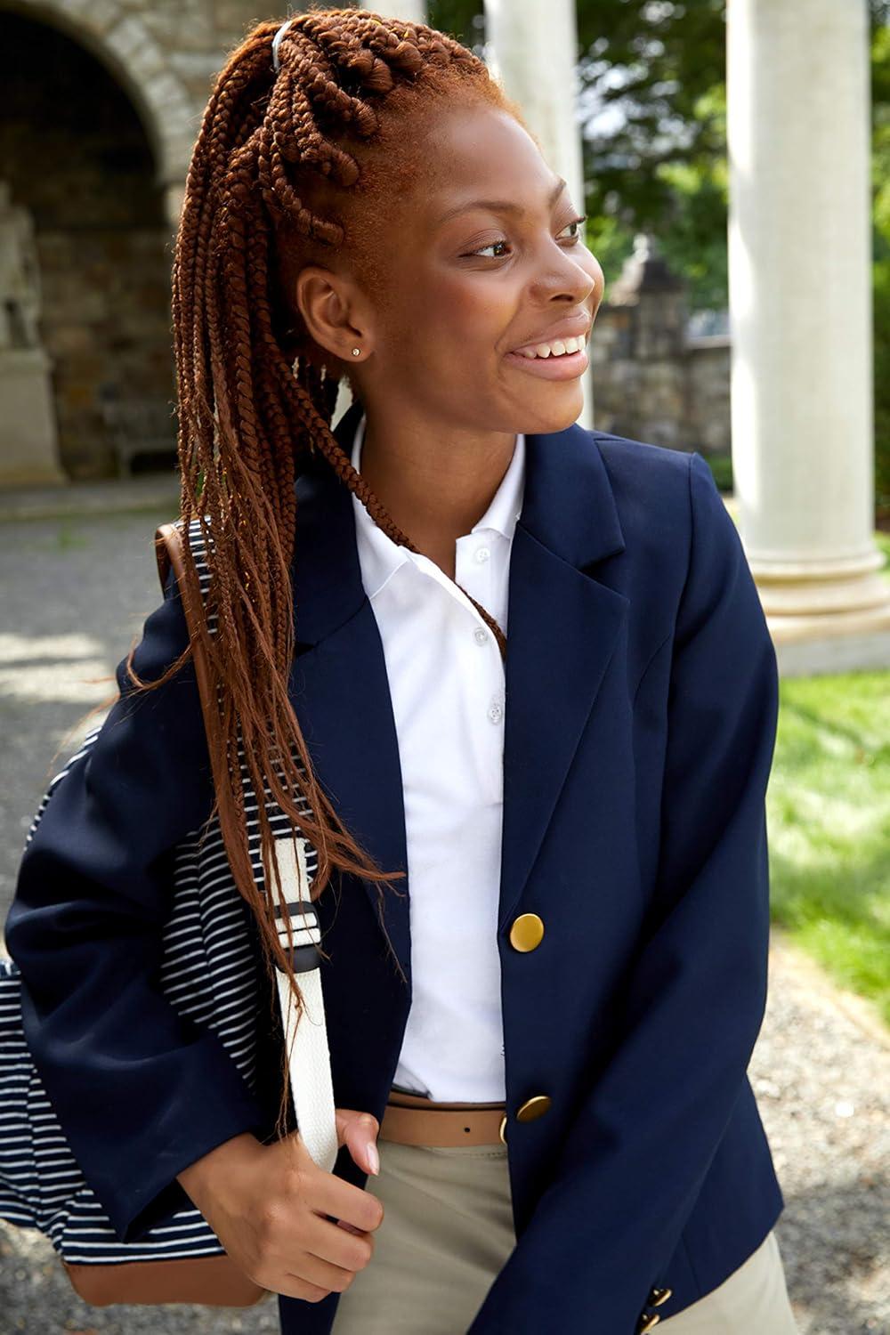 French Toast Girls’ Classic School Blazer(Navy)