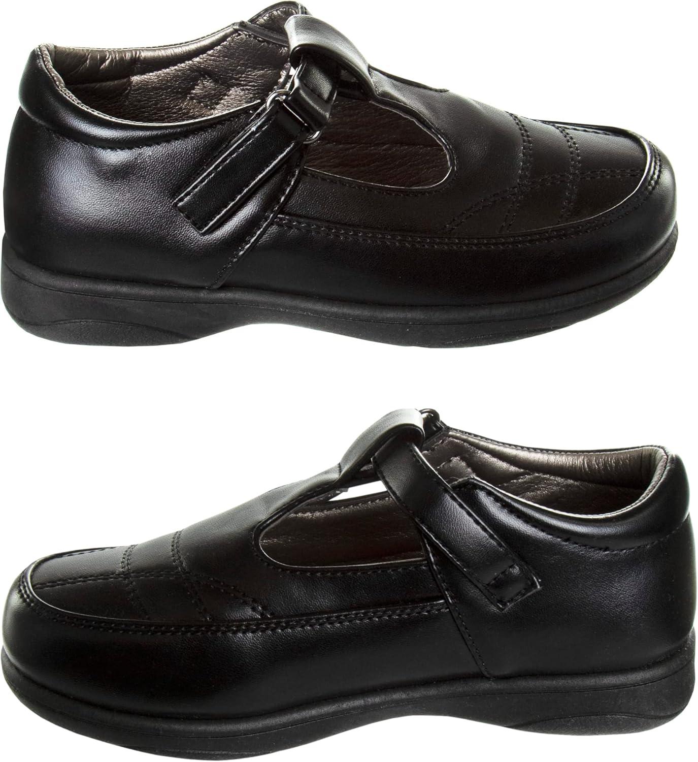 French Toast Girls Mary Jane Shoes Uniform Ballet Flats Dress School Shoes for Girls Size Toddler, Little Kid, Big Kid, Adult(Black Lined)