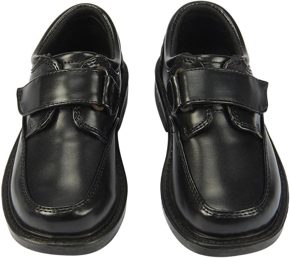 French Toast Boys Shoes – Kids Oxford School Uniform Loafer Church Dress Shoes Slip-On Faux-Leather (Toddler-Big Kid) (Black)(Black)