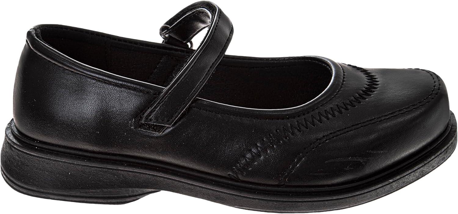 French Toast Girls Mary Jane Shoes Uniform Ballet Flats Dress School Shoes for Girls Size Toddler, Little Kid, Big Kid, Adult(Ft Classic Black)
