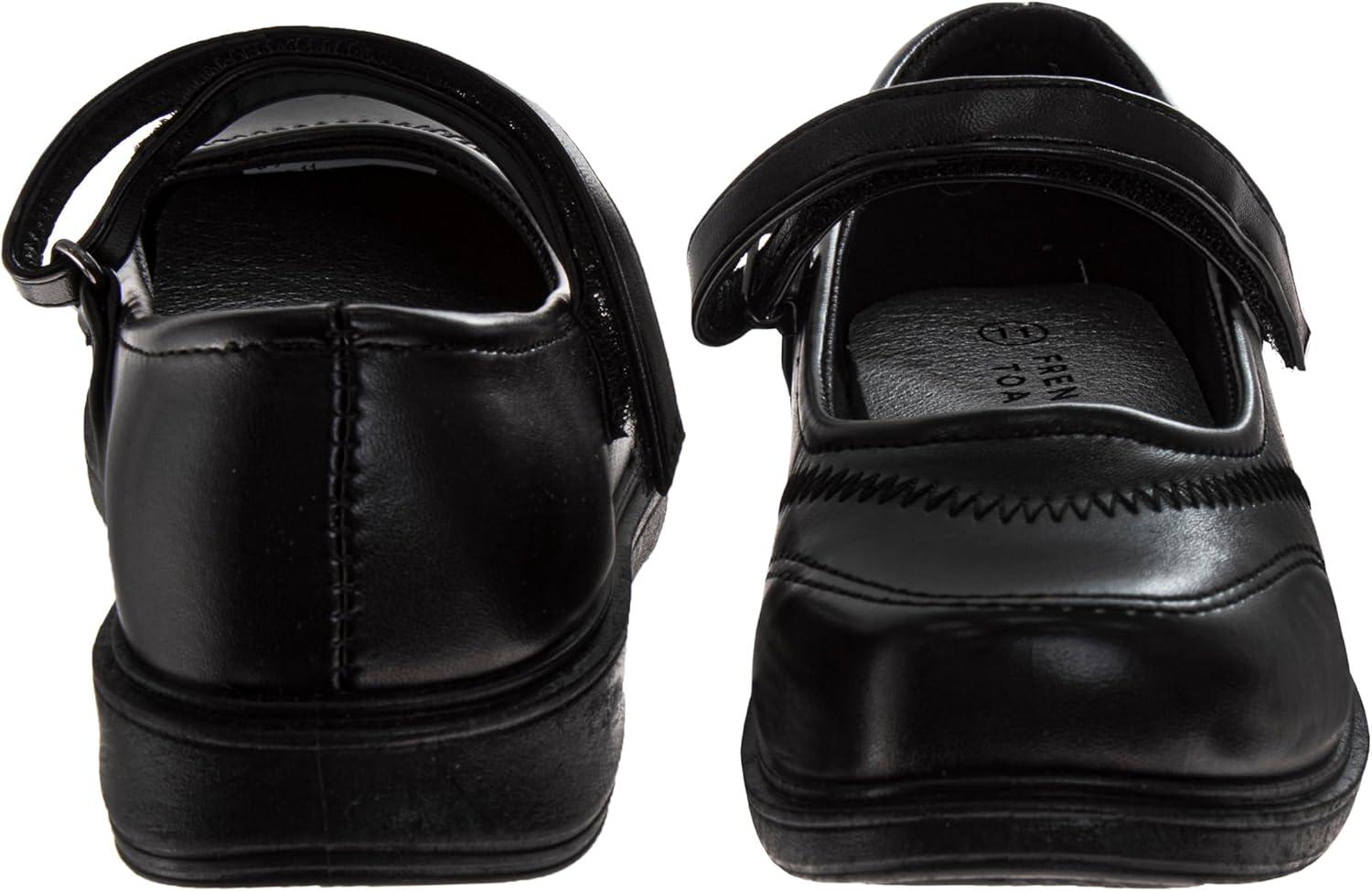 French Toast Girls Mary Jane Shoes Uniform Ballet Flats Dress School Shoes for Girls Size Toddler, Little Kid, Big Kid, Adult(Ft Classic Black)