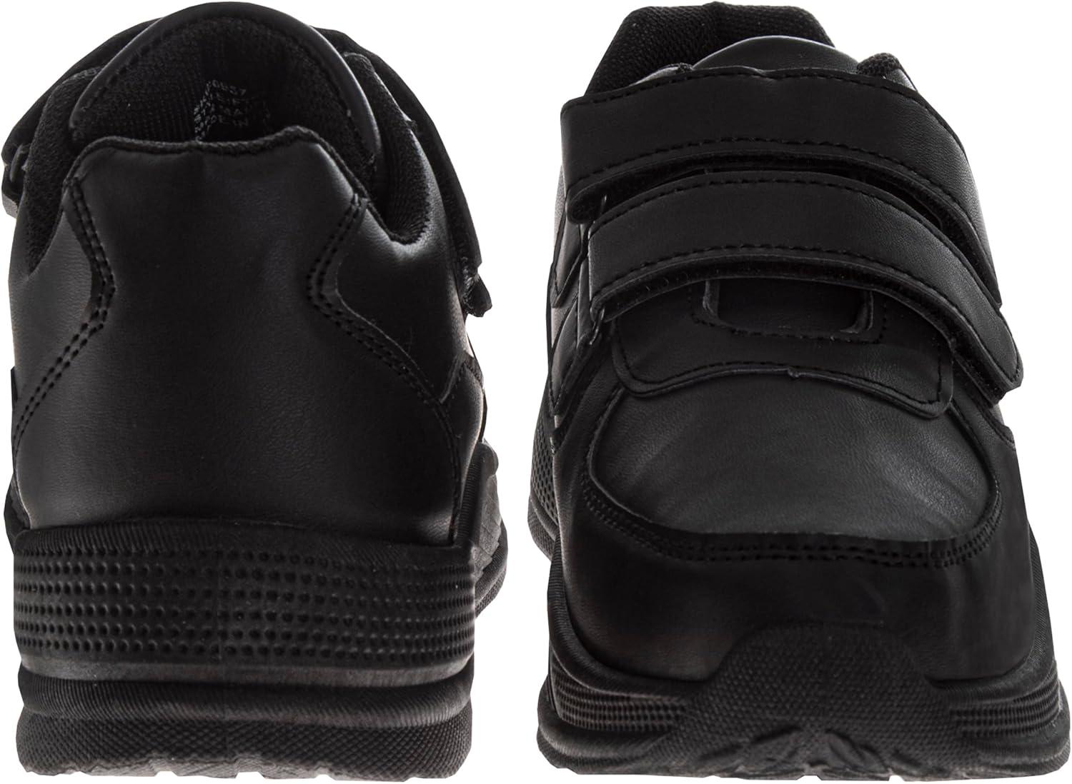 French Toast Boys Shoes – Kids Oxford School Uniform Loafer Church Dress Shoes Slip-On Faux-Leather (Toddler-Big Kid) (Black)(Black – Dual Straps)