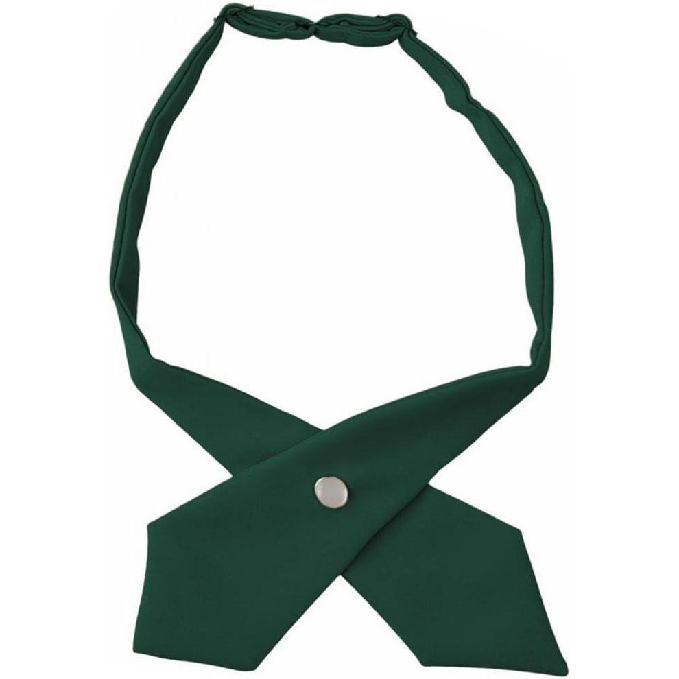 French Toast Girls Adjustable Solid Color Cross Tie(Green)