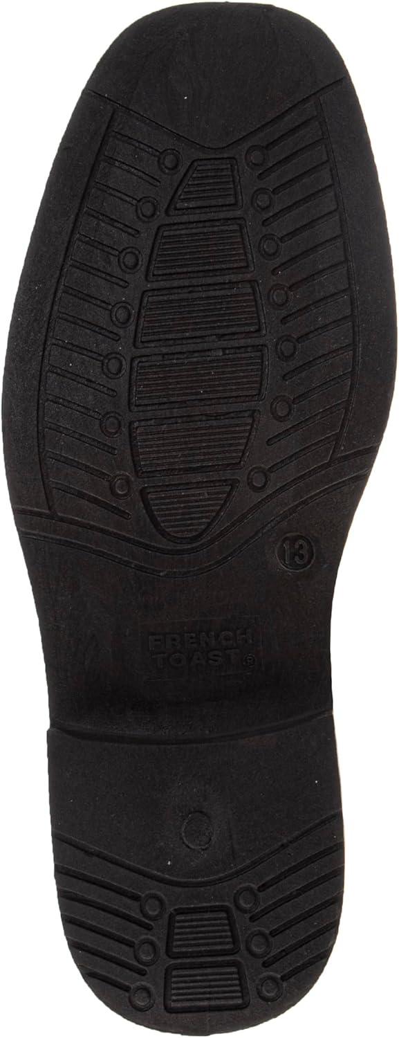 French Toast Boys Dress Shoes – Classic Lace-Up Oxford Casual Dress Formal Shoes – Black (Size 7 Toddler – Size 6 Big Kid)(Black Patent)