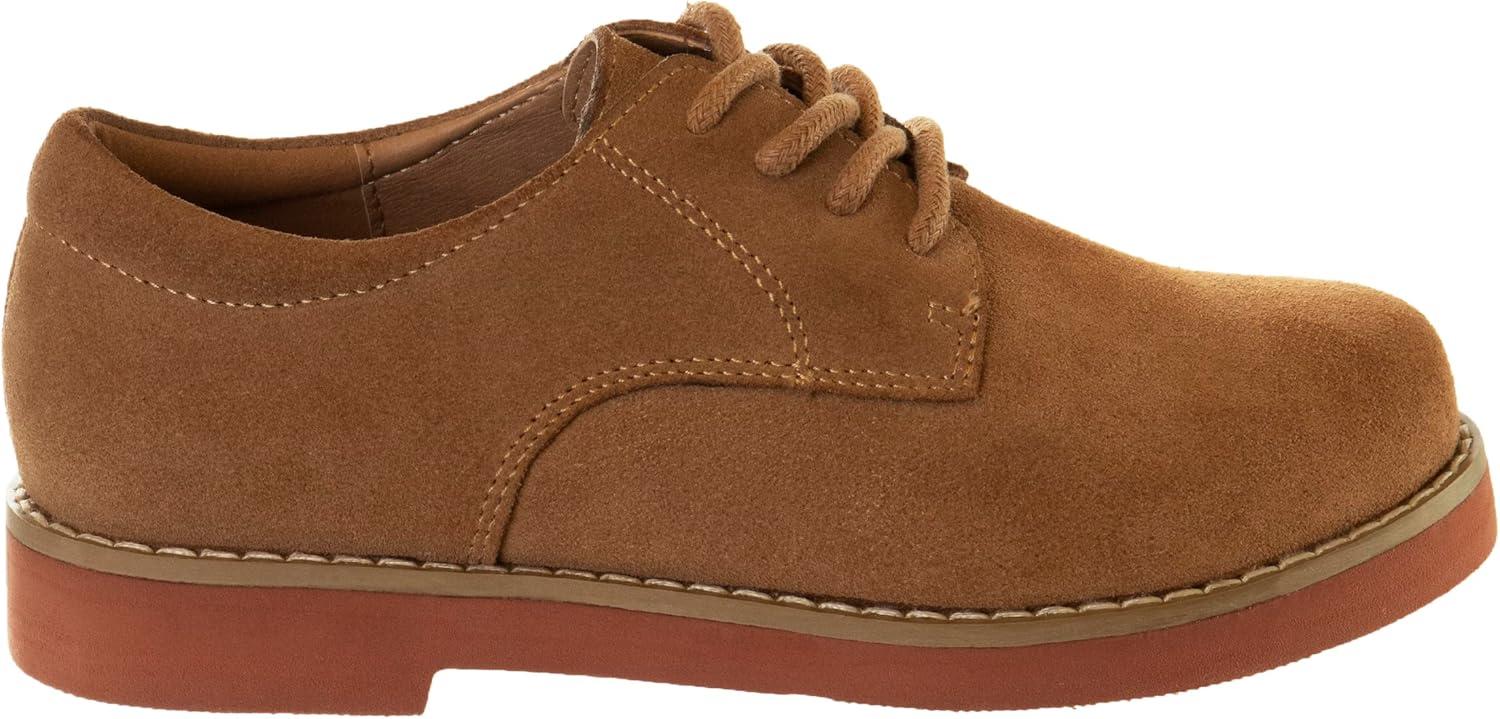 French Toast Kids Oxford Dress Shoes – Lace Up Loafer School Uniform Saddle Shoe for Girls and Boys (Sizes: 11-13 Little Kid / 1-7 Big Kid)(Dirty Buck)