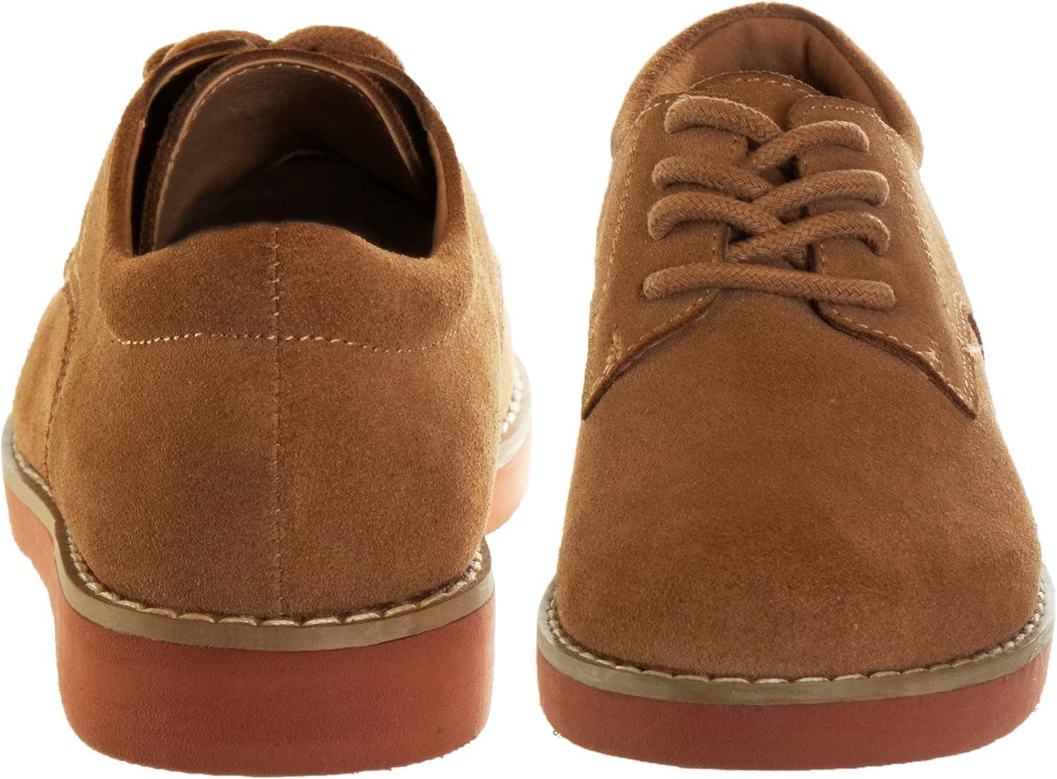 French Toast Kids Oxford Dress Shoes – Lace Up Loafer School Uniform Saddle Shoe for Girls and Boys (Sizes: 11-13 Little Kid / 1-7 Big Kid)(Dirty Buck)