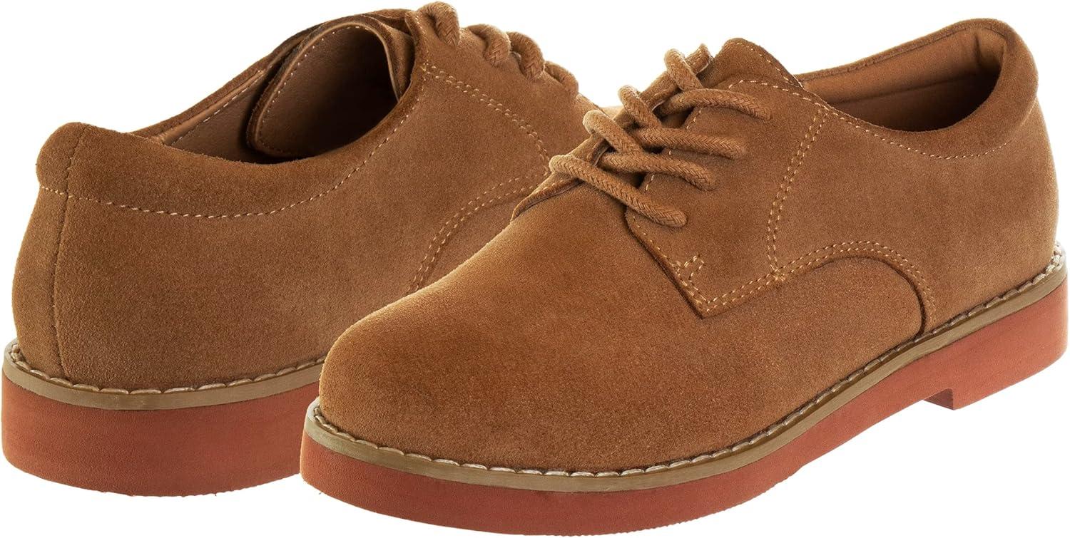 French Toast Kids Oxford Dress Shoes – Lace Up Loafer School Uniform Saddle Shoe for Girls and Boys (Sizes: 11-13 Little Kid / 1-7 Big Kid)(Dirty Buck)