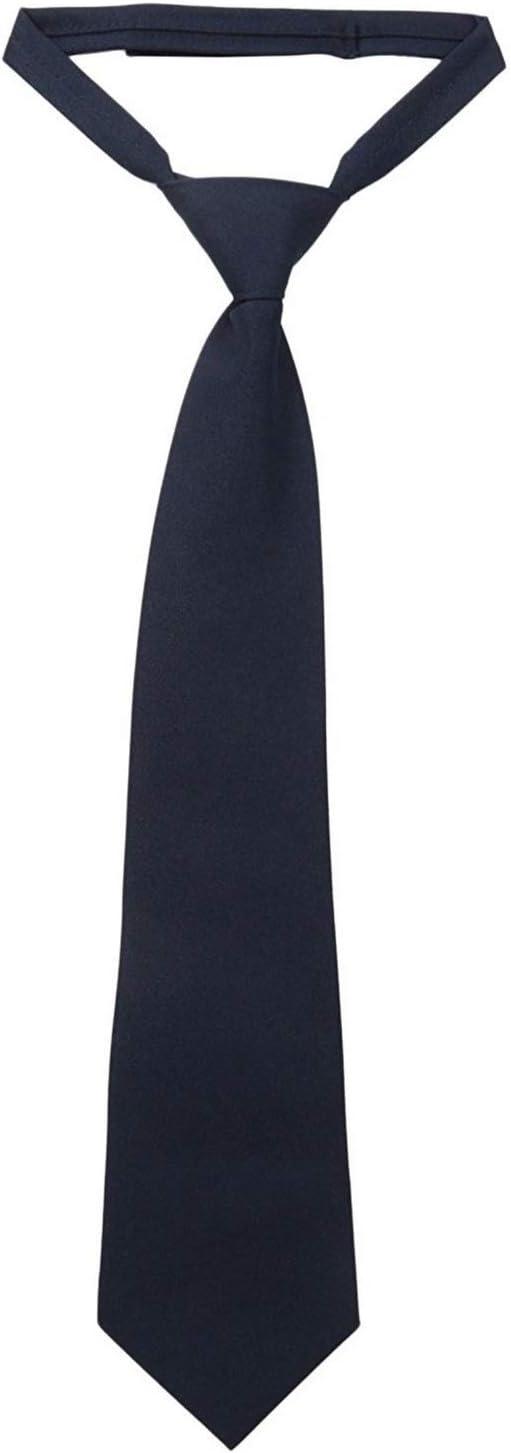 French Toast Boys’ Adjustable Solid 14-20 Size Tie(Navy Blue)