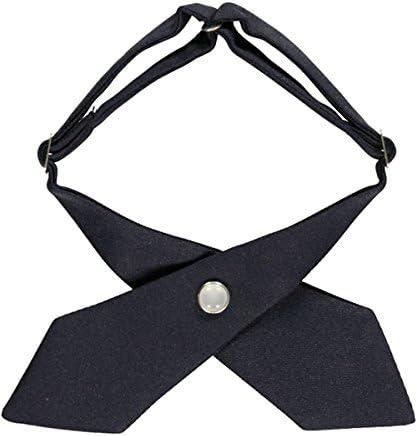 French Toast Girls Adjustable Solid Color Cross Tie(Navy)