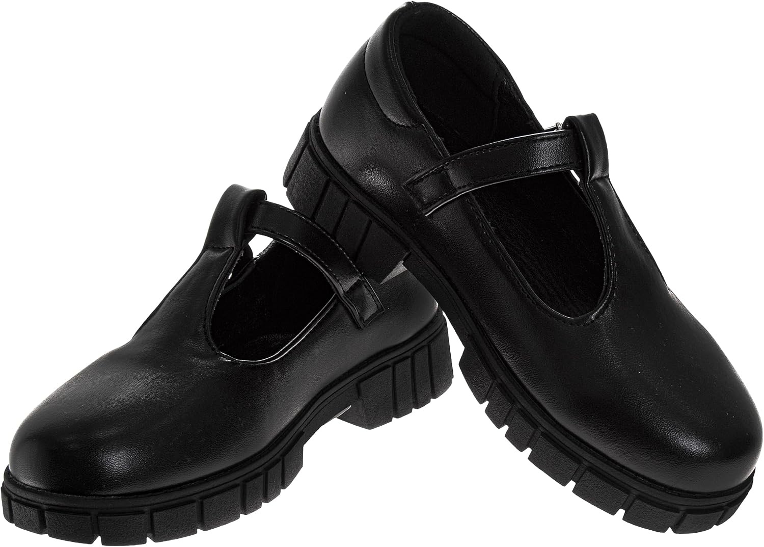 French Toast Girls Round Toe Ankle Strap Maryjane School Shoes Toddler/Little Kid/Big Kid(Onyx)