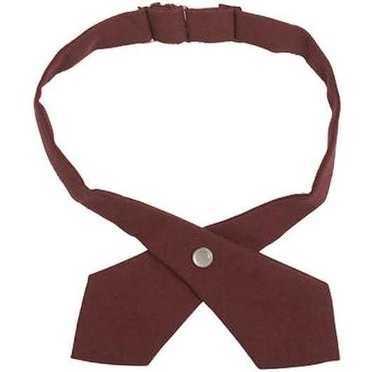 French Toast Girls Adjustable Solid Color Cross Tie(Burgundy)