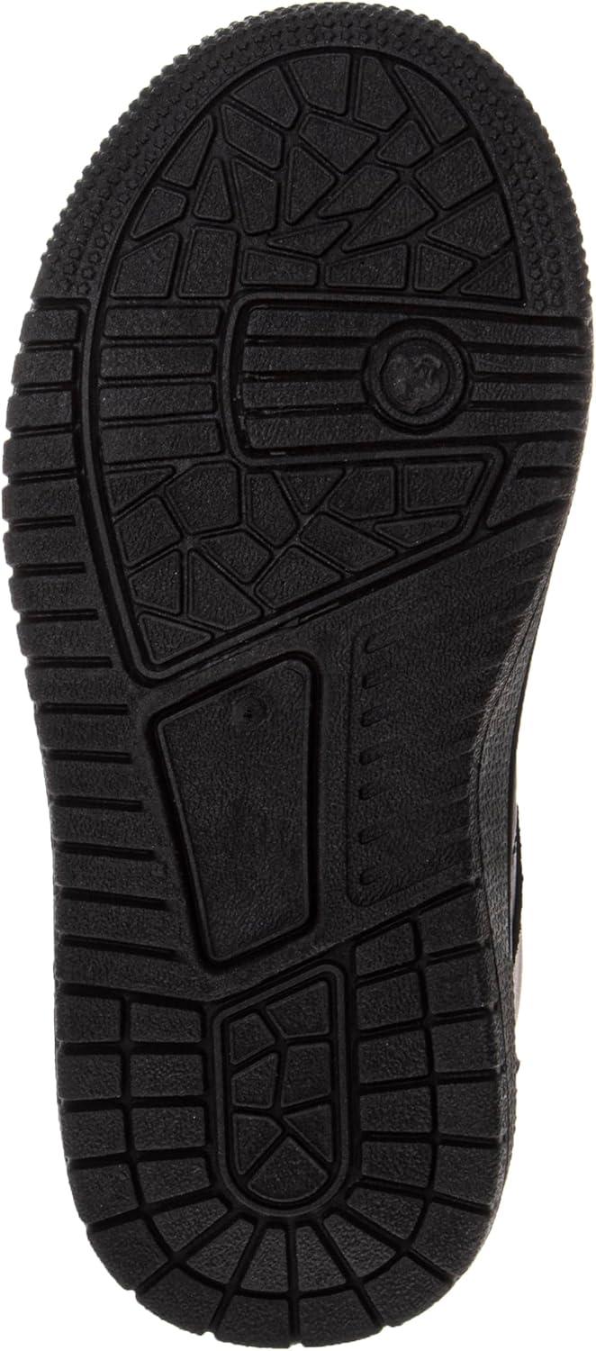 French Toast Boys Girls Shoes -Unisex Athletic Casual Dress Kids School Uniform Loafer Oxford Canvas Tennis Sneakers (White/Black) (Little Kid/Big Kid)(Jet Black)