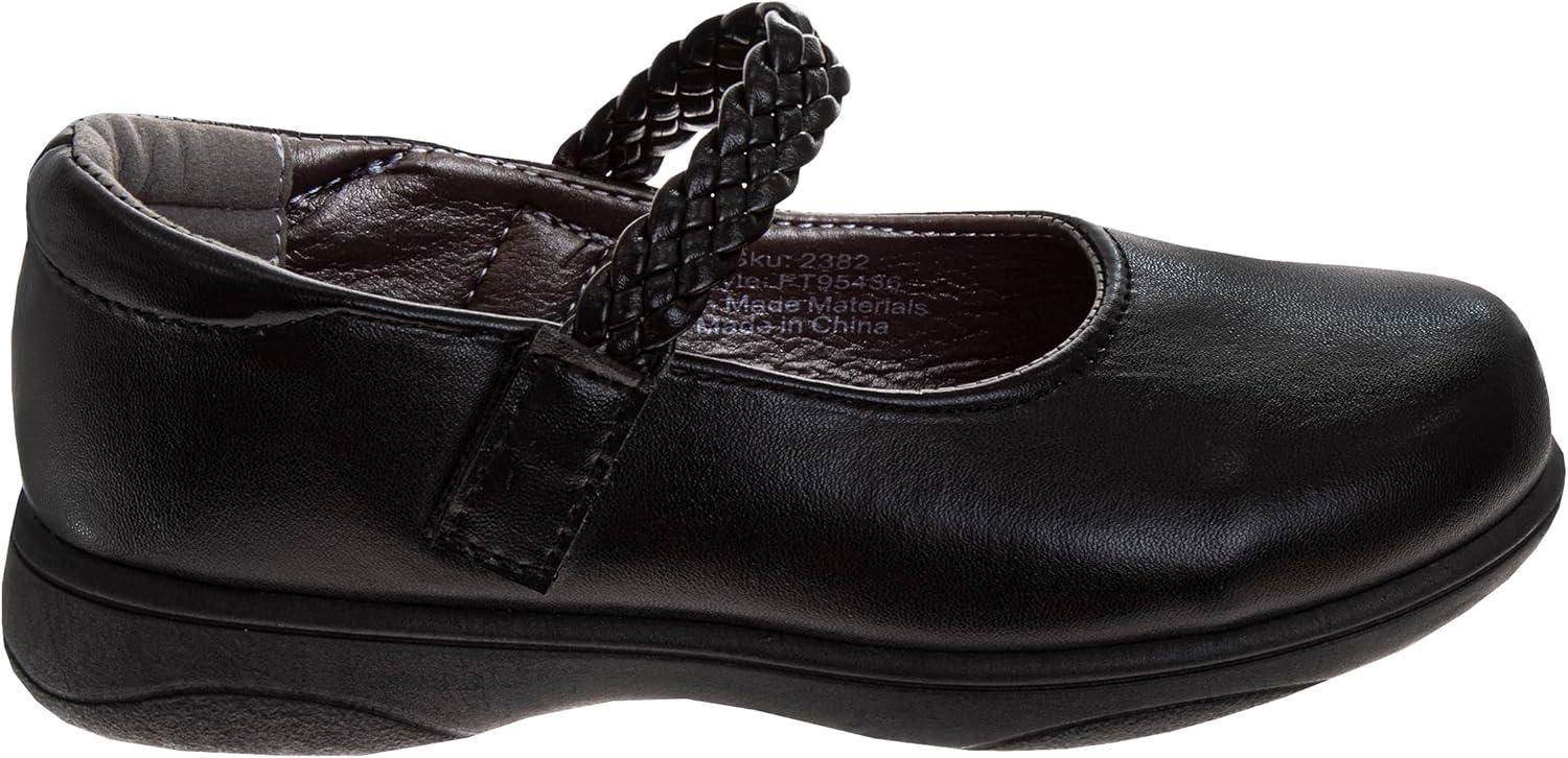 French Toast Girls Mary Jane Shoes Uniform Ballet Flats Dress School Shoes for Girls Size Toddler, Little Kid, Big Kid, Adult(Ft Single Black)