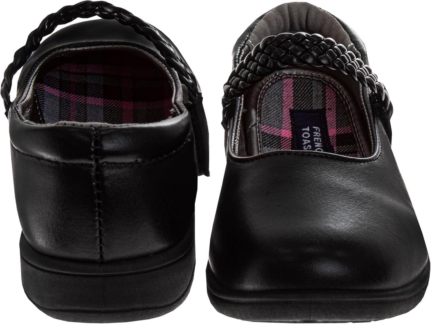 French Toast Girls Mary Jane Shoes Uniform Ballet Flats Dress School Shoes for Girls Size Toddler, Little Kid, Big Kid, Adult(Ft Single Black)