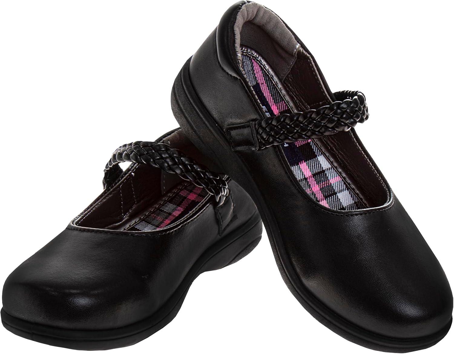 French Toast Girls Mary Jane Shoes Uniform Ballet Flats Dress School Shoes for Girls Size Toddler, Little Kid, Big Kid, Adult(Ft Single Black)