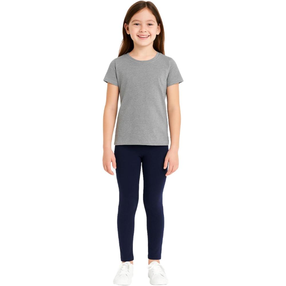 French Toast Girls Solid Leggings(Navy)