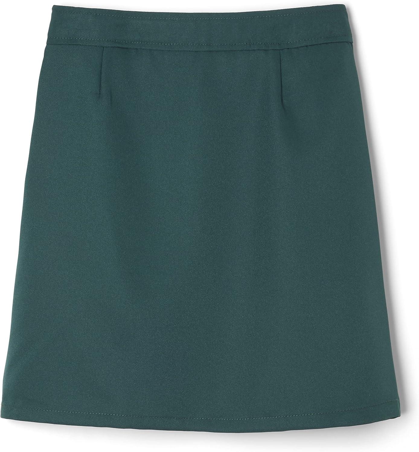 French Toast Girls Adjustable Waist Pleated-Front Two-tab Scooter(Hunter Green)