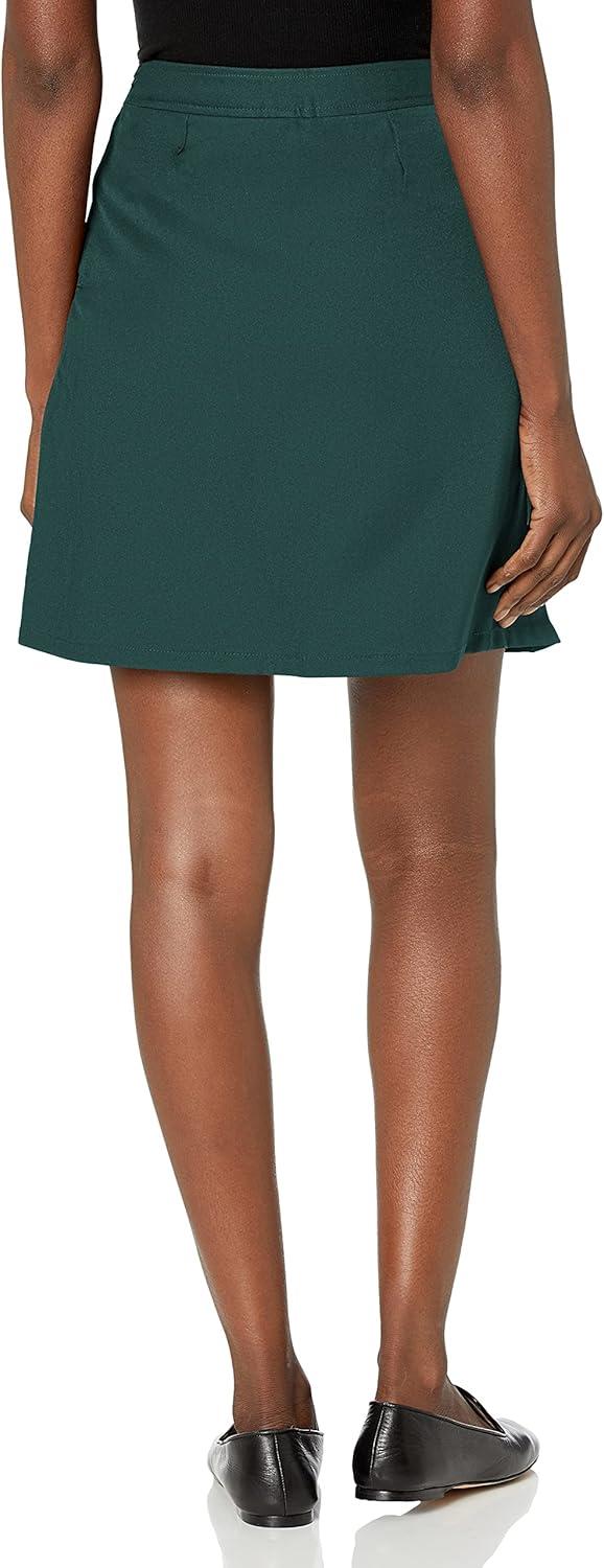 French Toast Girls Adjustable Waist Pleated-Front Two-tab Scooter(Green)