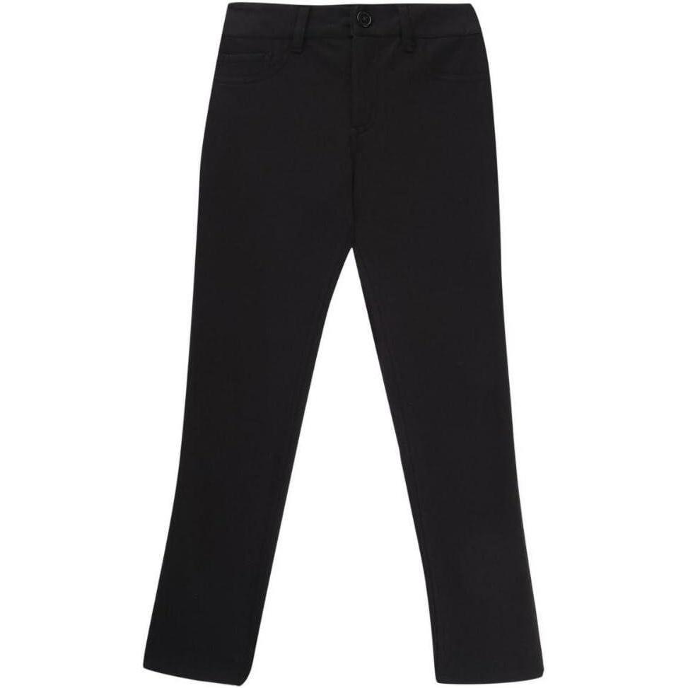 French Toast Girls’ Stretch Skinny 5 Pocket Knit Pant(Black)