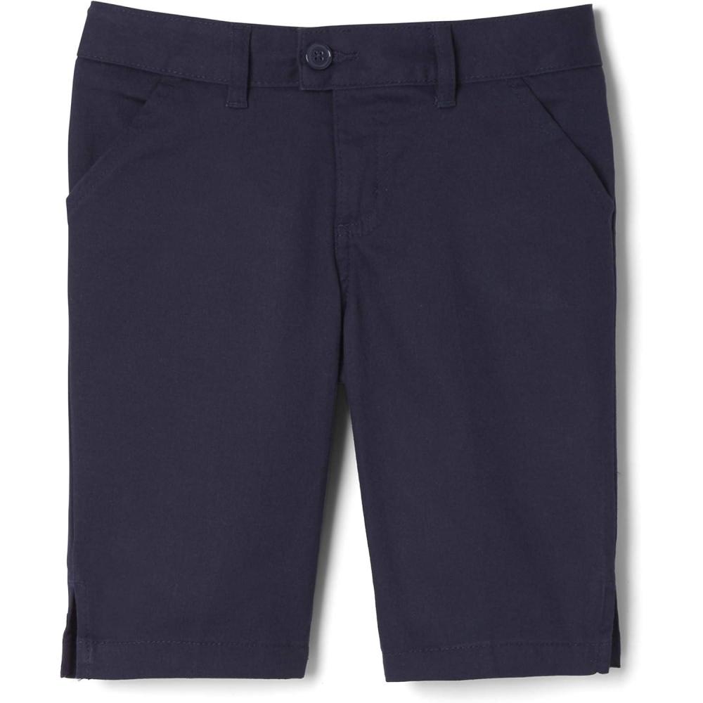 French Toast Girls’ Classic Discontinued Bermuda Short(Navy)