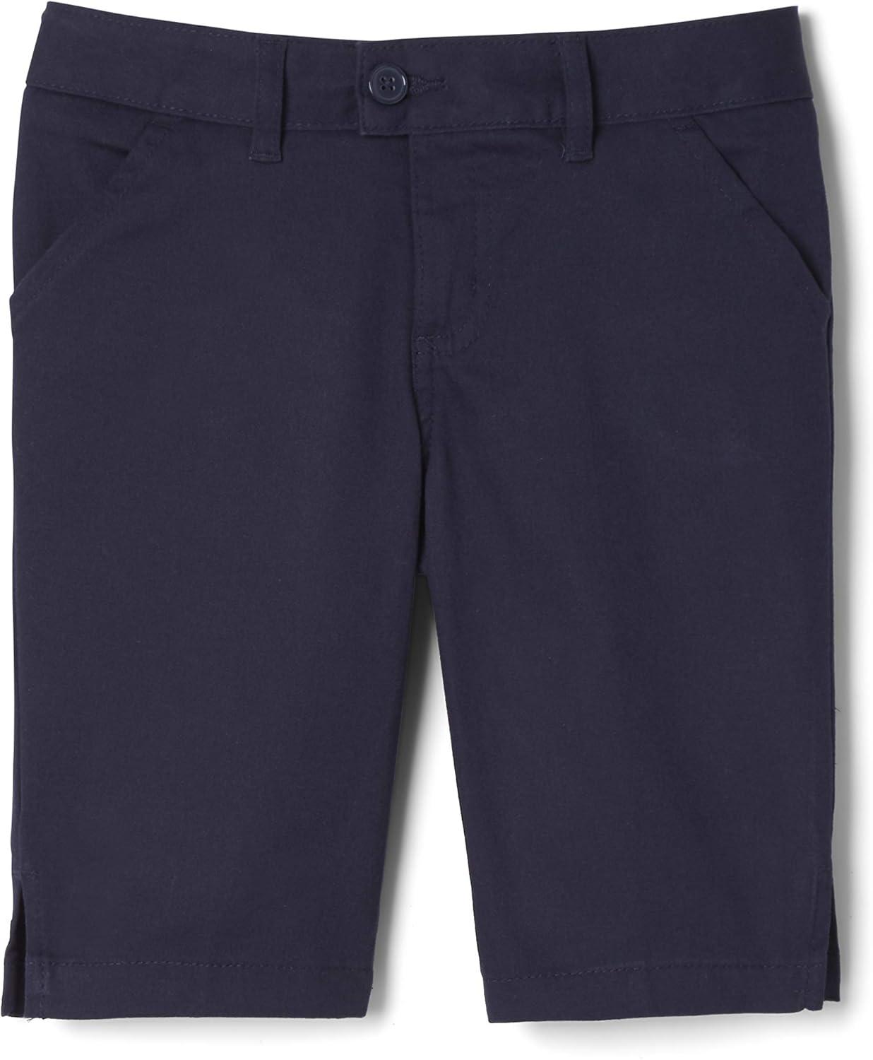 French Toast Girls’ Classic Discontinued Bermuda Short(Navy)