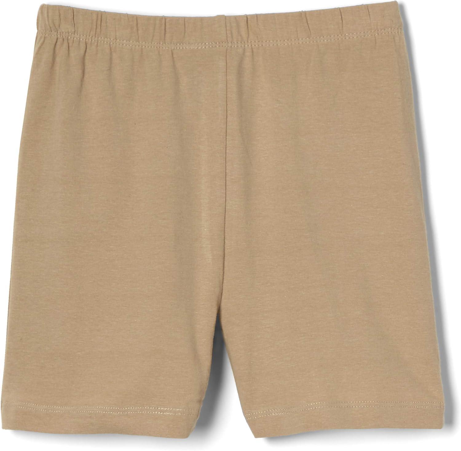 French Toast Girls’ Stretch Kick Short Bike Shorts(Khaki)