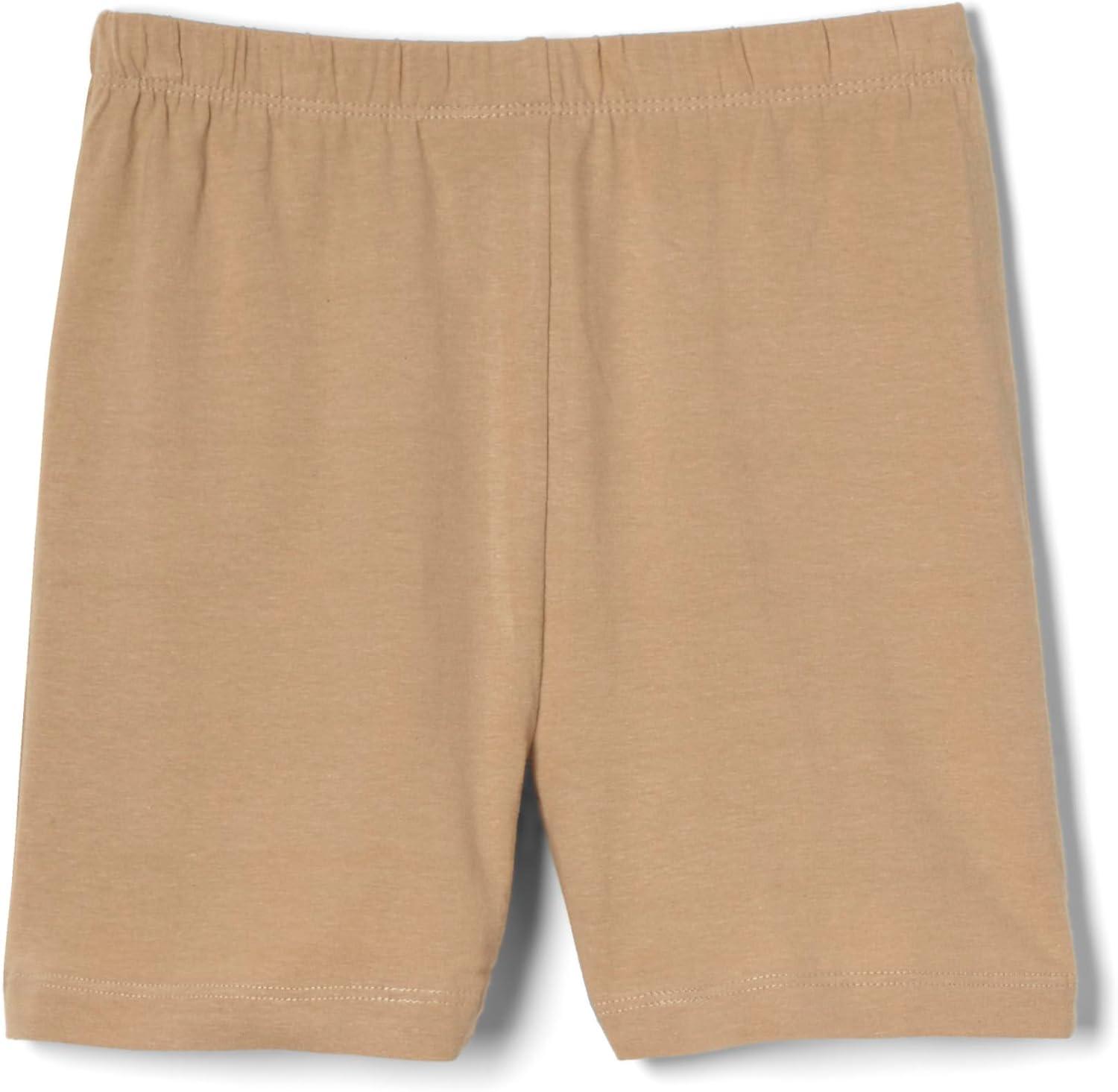 French Toast Girls’ Stretch Kick Short Bike Shorts(Khaki)