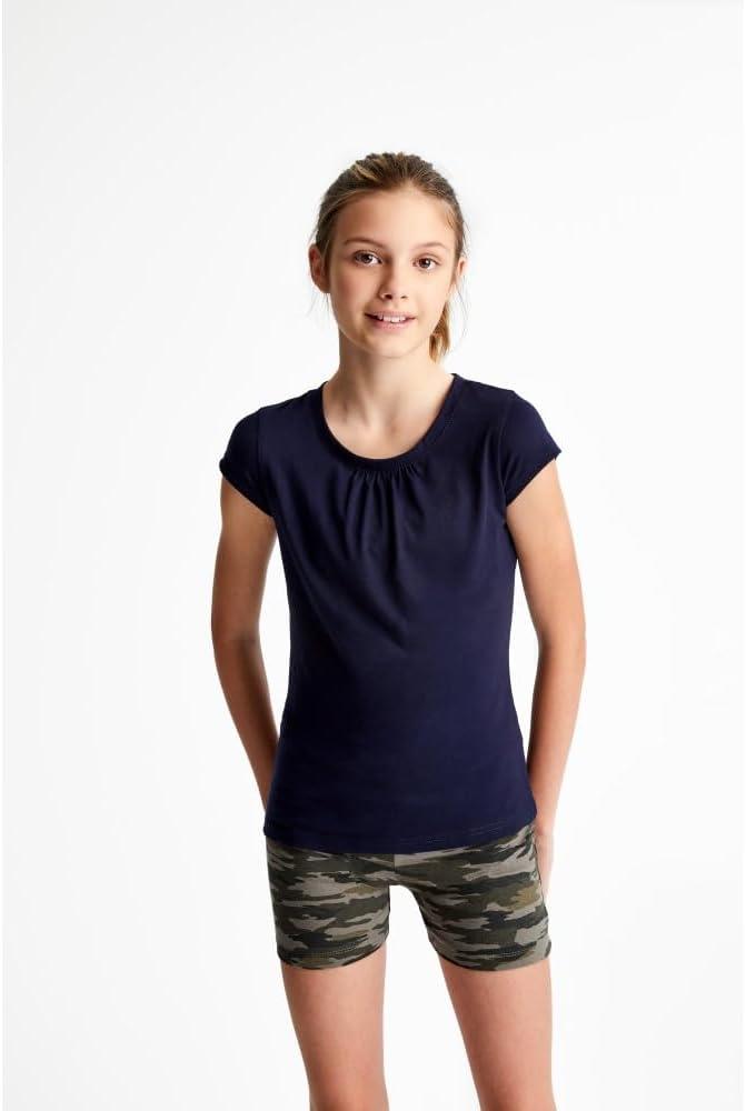French Toast Girls’ Toddler Short Sleeve Crewneck Tee T-Shirt(Navy)