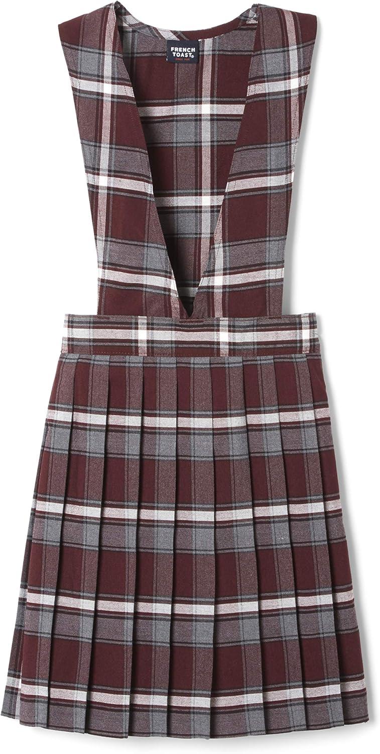 French Toast Big Girls(Burgundy Plaid)