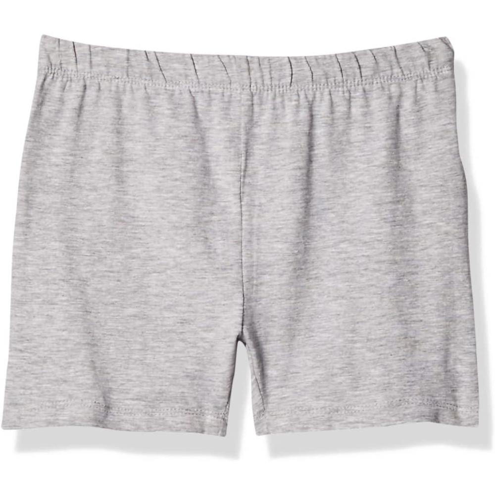 French Toast Girls’ Stretch Kick Short Bike Shorts(Heather Gray)
